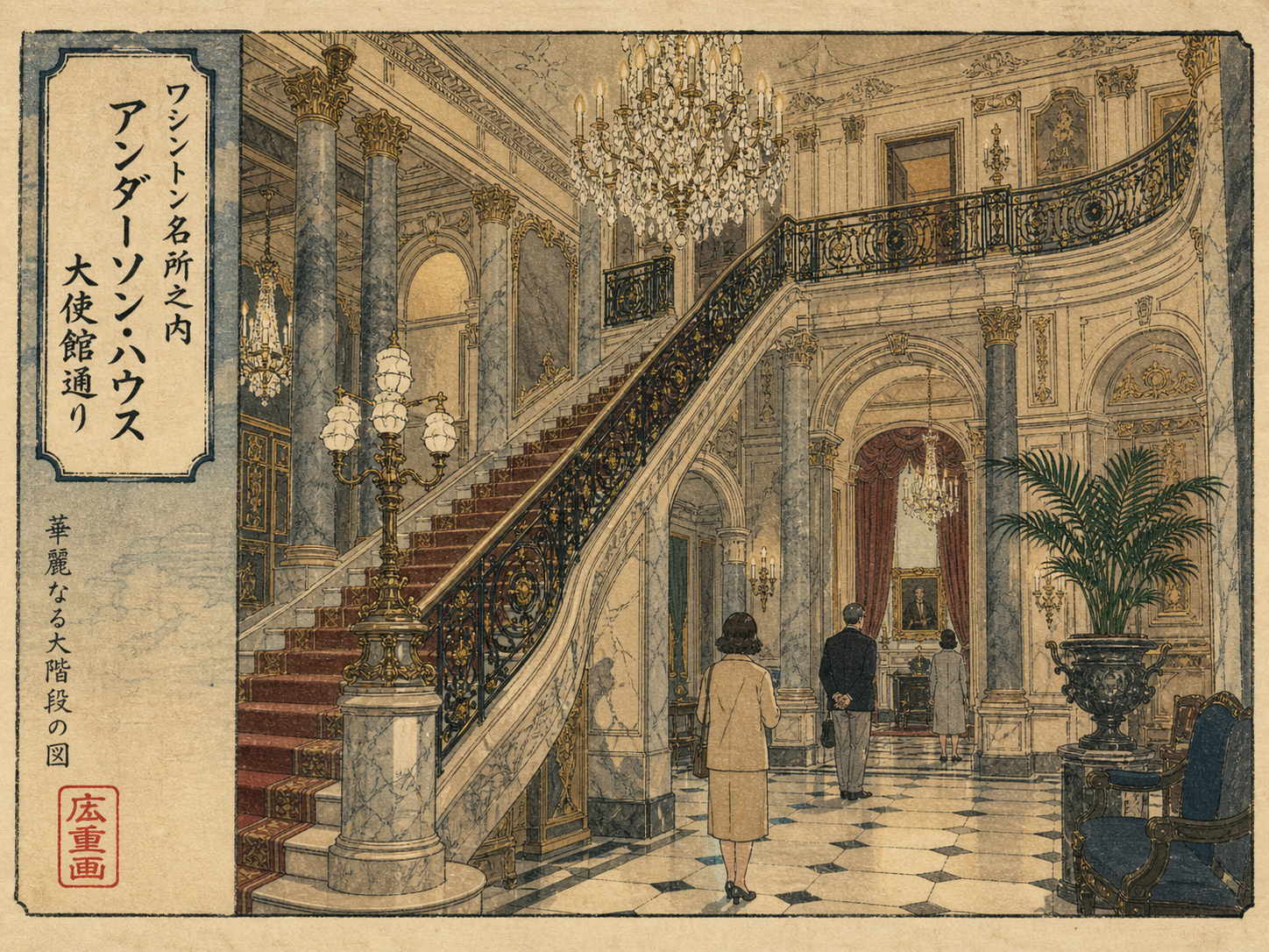 大使館通り、アンダーソン・ハウス、大階段の邸宅